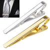 New Men Metal Silver Gold Simple Necktie Tie Bar Clasp Clip Clamp Pin Men Stainless Steel For Business Necktie Tie Clasps