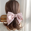 New Fashion Barrette For Women Girls High Quality Multi-layer Big Hair Clip Hairpin Bow Knot Satin Solid Color Accessories Hot