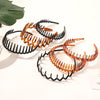 Fashion Simple Headdress Solid Color Resin Hair Comb Hairbands For Women Headband Hair Hoop Bezel With Teeth Hair Accessories