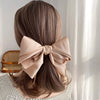 New Fashion Barrette For Women Girls High Quality Multi-layer Big Hair Clip Hairpin Bow Knot Satin Solid Color Accessories Hot