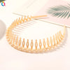 Fashion Simple Headdress Solid Color Resin Hair Comb Hairbands For Women Headband Hair Hoop Bezel With Teeth Hair Accessories