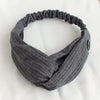 1PC Ladies Hair Accessories Masks Anti-leather Button Hair Band Sports Yoga Elastic Cross Solid Color Knitted Headband Woman