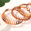 Fashion Simple Headdress Solid Color Resin Hair Comb Hairbands For Women Headband Hair Hoop Bezel With Teeth Hair Accessories
