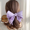 New Fashion Barrette For Women Girls High Quality Multi-layer Big Hair Clip Hairpin Bow Knot Satin Solid Color Accessories Hot