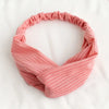 1PC Ladies Hair Accessories Masks Anti-leather Button Hair Band Sports Yoga Elastic Cross Solid Color Knitted Headband Woman