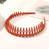 Fashion Simple Headdress Solid Color Resin Hair Comb Hairbands For Women Headband Hair Hoop Bezel With Teeth Hair Accessories