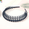 Fashion Simple Headdress Solid Color Resin Hair Comb Hairbands For Women Headband Hair Hoop Bezel With Teeth Hair Accessories
