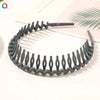 Fashion Simple Headdress Solid Color Resin Hair Comb Hairbands For Women Headband Hair Hoop Bezel With Teeth Hair Accessories
