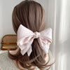 New Fashion Barrette For Women Girls High Quality Multi-layer Big Hair Clip Hairpin Bow Knot Satin Solid Color Accessories Hot