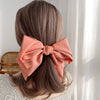 New Fashion Barrette For Women Girls High Quality Multi-layer Big Hair Clip Hairpin Bow Knot Satin Solid Color Accessories Hot