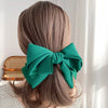 New Fashion Barrette For Women Girls High Quality Multi-layer Big Hair Clip Hairpin Bow Knot Satin Solid Color Accessories Hot