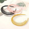 Fashion Simple Headdress Solid Color Resin Hair Comb Hairbands For Women Headband Hair Hoop Bezel With Teeth Hair Accessories