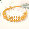 Fashion Simple Headdress Solid Color Resin Hair Comb Hairbands For Women Headband Hair Hoop Bezel With Teeth Hair Accessories