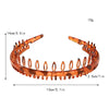 Fashion Simple Headdress Solid Color Resin Hair Comb Hairbands For Women Headband Hair Hoop Bezel With Teeth Hair Accessories