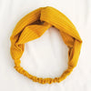 1PC Ladies Hair Accessories Masks Anti-leather Button Hair Band Sports Yoga Elastic Cross Solid Color Knitted Headband Woman