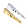 New Men Metal Silver Gold Simple Necktie Tie Bar Clasp Clip Clamp Pin Men Stainless Steel For Business Necktie Tie Clasps