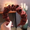 New Fashion Spring Hairband Women Individuality Pleated Headband Fresh Solid Hair Band Adult Hundred Matching Hair Accessories