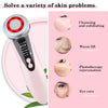 4 in1 Facial Massager Red Blue Light Therapy Vibration Skin Tightening Face Lifting Anti Wrinkle Beauty Device Skin Care Tool