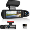 Dual Dash Cam Car Camera Front And Inside 1080P IR Night Vision Dual Lens Vehicle Recorder With G-Sensor Auto Lock 24/7 Parking Monitor Seamless Loop Recording For Rideshare Drivers Security Surveillance System Auto Accessori