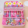 546Pcs Bow High Elastic Hair Accessories Set No Hurt Hair Colorful Girls Hair Bands Hair Clips Girls Children