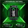 Rechargeable Battery for Xbox One Controller 4 X 3600mWh Battery for Xbox One/Xbox Series X/S Charging Accessories
