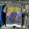 R002# New American Style Rough Play Splicing Shinning Diamond 100% Cotton Short Sleeve Tshirts for Men Women Crew Neck Loose Summer T-shirt Oversized Tees