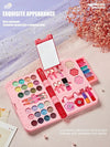 2026 Children's Day Best Gift Washable Kids Makeup Kit For Little Girls - Real Cosmetic Play Set With Mirror, Case, And Beauty Dress-Up Toys, Perfect Birthday Gift