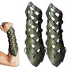 1 Pair Adjustable Arm Bracer Men Arm Guards Medieval Leather Bracers Halloween Costume Cosplay Leather Arm Guards Accessories