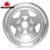 RED SPIDER 4Pcs 1.9" Aluminum Beadlock Wheel Hubs Silver Metal Wheel Rims Compatible With 1/10 RC Crawler Traxxas TRX-4 Axial SCX10 RC4WD D110 Jeep Wrangler Off-Road Vehicle Replacement Accessories