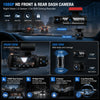 Dual Dash Cam Car Camera Front And Inside 1080P IR Night Vision Dual Lens Vehicle Recorder With G-Sensor Auto Lock 24/7 Parking Monitor Seamless Loop Recording For Rideshare Drivers Security Surveillance System Auto Accessori