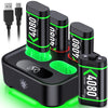 Rechargeable Battery for Xbox One Controller 4 X 3600mWh Battery for Xbox One/Xbox Series X/S Charging Accessories