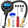 Nilight Digital Tire Inflator Deflator with Pressure Gauge 250 PSI Air Chuck and Compressor Accessories with Rubber Hose and Quick Connect Coupler for 0.1 Display Resolution