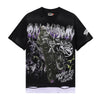 R002# New American Style Rough Play Splicing Shinning Diamond 100% Cotton Short Sleeve Tshirts for Men Women Crew Neck Loose Summer T-shirt Oversized Tees