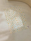 Golden Leaf Five Petal Flower Nail Sticker Bronzing Spring Flowers Adhesive Backing Blossom Nail Slider Decoration Accessories