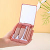 5Pcs Dusty Rose Pink Makeup Brush Set Soft Bristle Foundation Blush Eyeshadow Multi Function Tool Women Daily Valentine Gift Beauty Accessory