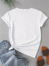 Women Loose Fit Short Sleeve T Shirt Breathable Fabric Casual Tops For Lounging At Home Party Everyday Daily Wear