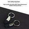 Fashion Leather Car Key Ring Keychain Holder Waist Belt Buckle Carabiner Car Keyring Gift Accessories For Women Men
