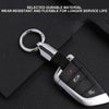 Fashion Leather Car Key Ring Keychain Holder Waist Belt Buckle Carabiner Car Keyring Gift Accessories For Women Men