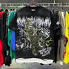 R002# New American Style Rough Play Splicing Shinning Diamond 100% Cotton Short Sleeve Tshirts for Men Women Crew Neck Loose Summer T-shirt Oversized Tees