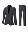 TweedLad Men's 2-Piece Business Casual Suit Two-Piece Slim Fit Classic Notched Lapel Single-Breasted Suit