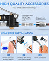 Nilight Digital Tire Inflator Deflator with Pressure Gauge 250 PSI Air Chuck and Compressor Accessories with Rubber Hose and Quick Connect Coupler for 0.1 Display Resolution