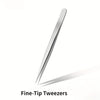 Stainless Steel Precision Pointed Tweezers, Beauty Makeup Eyebrow Pliers, Hair Removal , Accurate Pimple/Blackhead Extraction