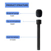 Microphone Stick For Rode Interview Go Handheld Adapter Wireless Mic for Rode Go II/DJI/Relacart Holder with Windshield Foam