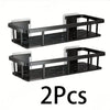 1/2pcs Drill-Free Wall Mounted Bathroom Storage Shelf Bathroom Shelf No Drill Wall Mounted Shampoo Bottle Shower Corner Rack Toilet Storage Rack Aluminum Bathroom Kitchen Accessories