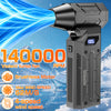 Blower Violent Jet Fan Car Turbo Fan Cleaning Blowing Tools Hair Dryer Family Electric Air Duster Auto Dust Collector Summer Outdoors Fan Auto Accessories Portable Multipurpose 140000RPM