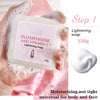 AILKE Glutathione & Vitamin C Kit, With Whitening Lotion, Moisturizing Cream, Lightening Soap, Spa Oil, Glowing Body Cream