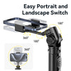 Ulanzi MT-70 Selfie Stick Portable Tripod for Smartphone Camera with Two Phone Clip 1/4'' Screw Remote Control Selfie Tripod