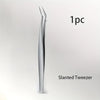 Stainless Steel Precision Pointed Tweezers, Beauty Makeup Eyebrow Pliers, Hair Removal , Accurate Pimple/Blackhead Extraction