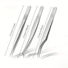 Stainless Steel Precision Pointed Tweezers, Beauty Makeup Eyebrow Pliers, Hair Removal , Accurate Pimple/Blackhead Extraction