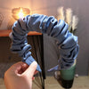 New Fashion Spring Hairband Women Individuality Pleated Headband Fresh Solid Hair Band Adult Hundred Matching Hair Accessories